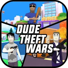 Dude Theft Wars Offline & Online Multiplayer Games v0.9.0.9f6 MOD на Андроид